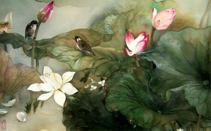 Lotus Pond II by Su Yue Lee