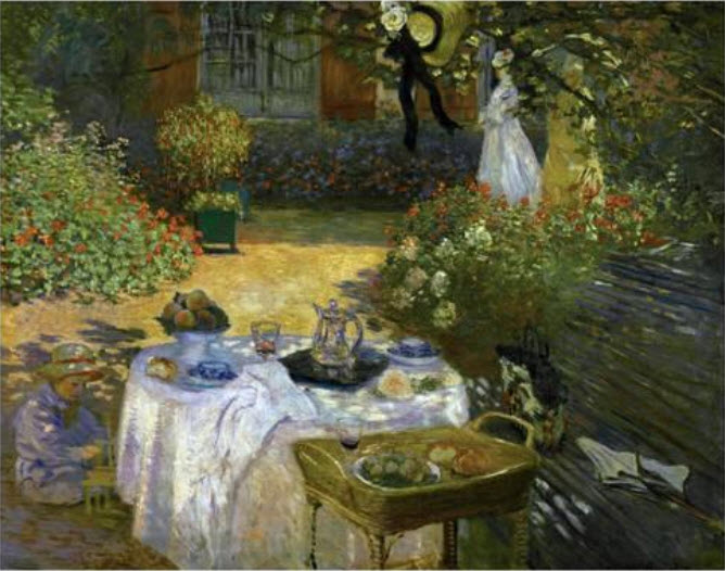 Luncheon in the Garden by Claude Monet