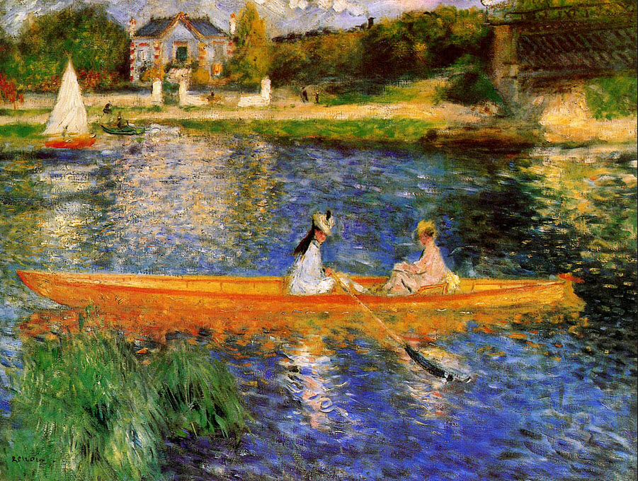 The Seine at Asnieres by August Renoir