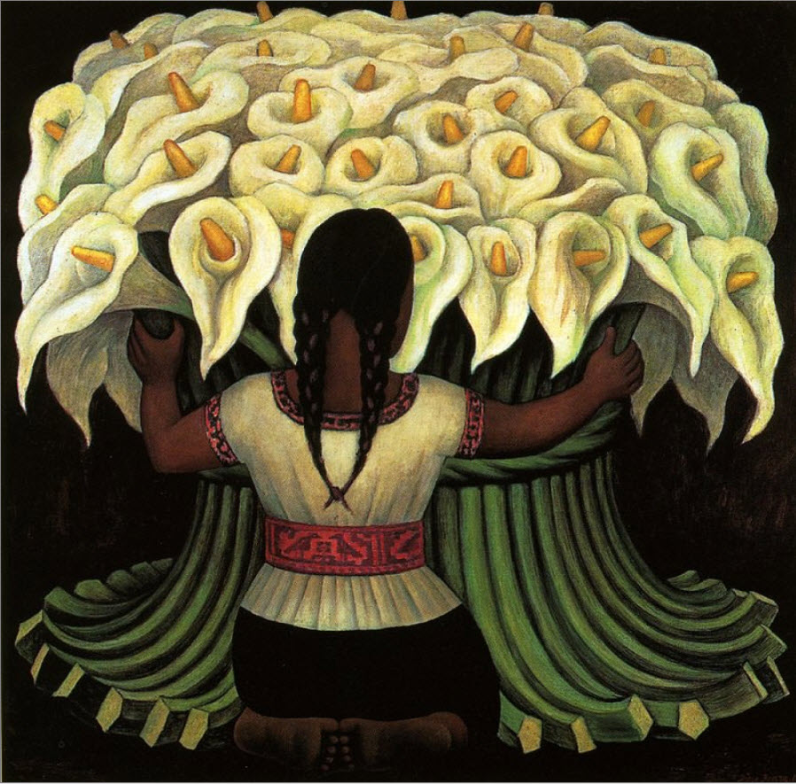 The Flower Seller, 1942 by Diego Rivera
