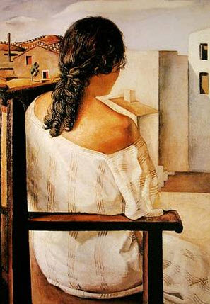 Donna Seduta di Spalle by Salvador Dali